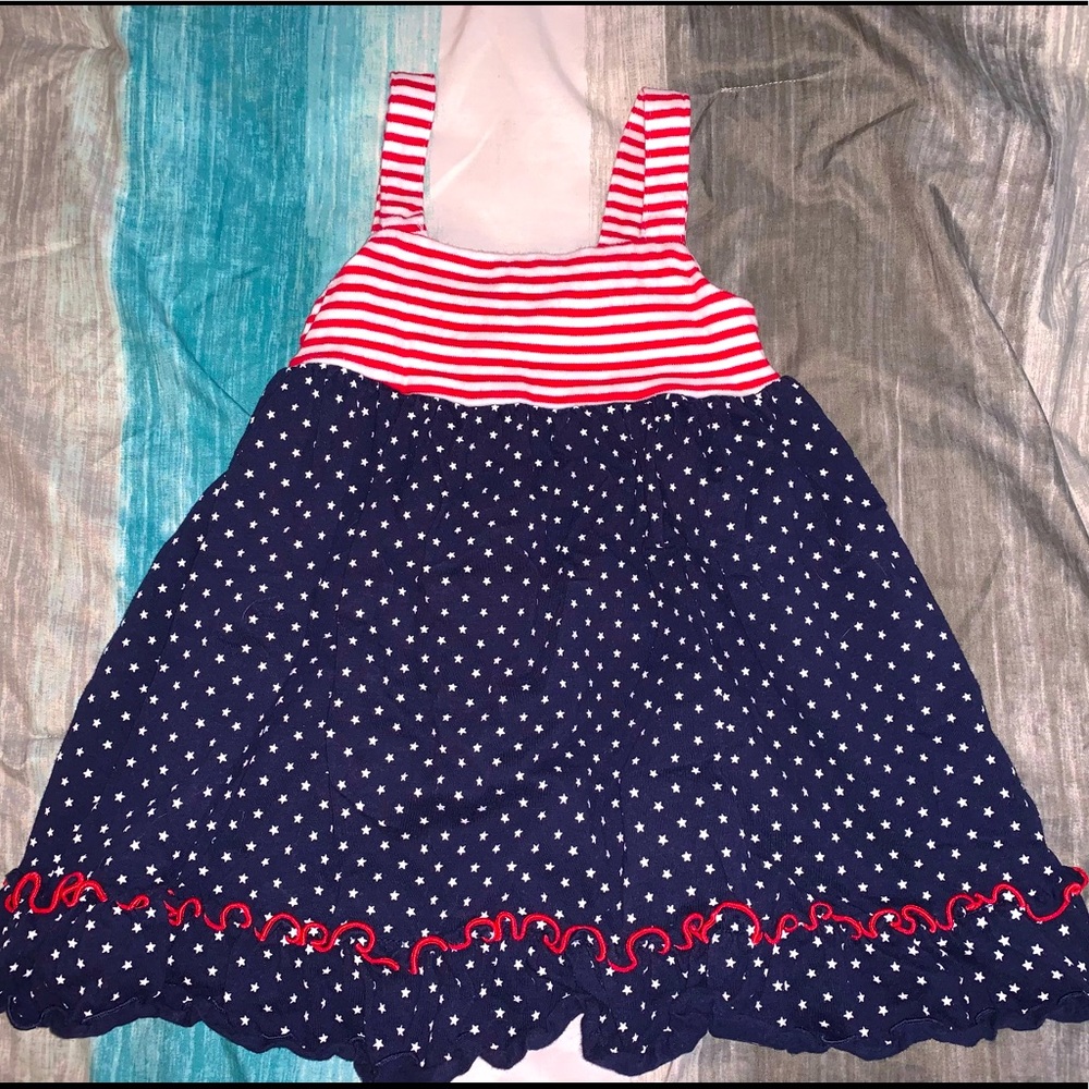 Toddler Girl 4T Red, White, and Blue Dress